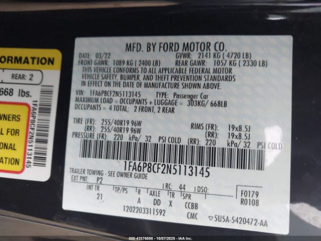 Ford Mustang Gt Fastback Image 9