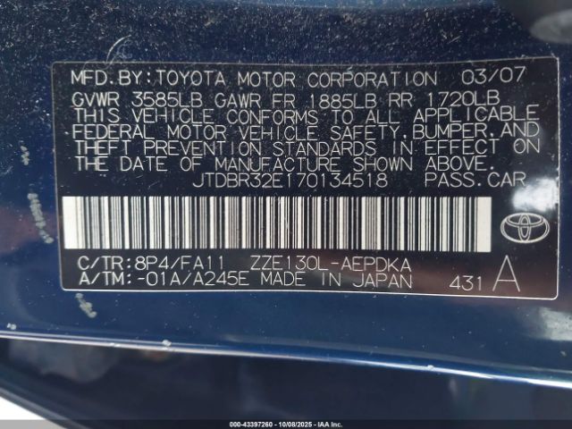 Toyota Corolla Ce Image 8