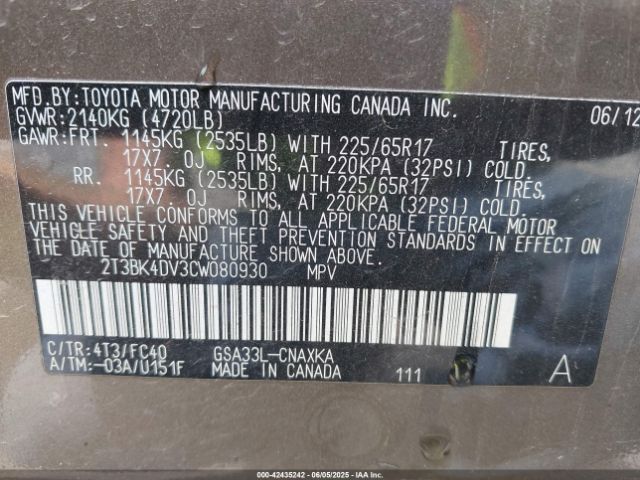 Toyota RAV4 Base V6 Image 10