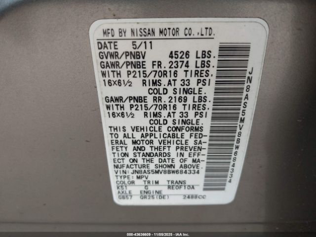 Nissan Rogue S Image 6