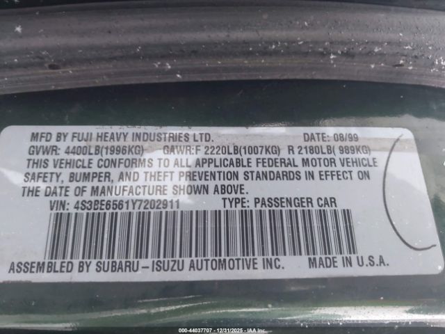 Subaru Legacy Gt Limited Image 8