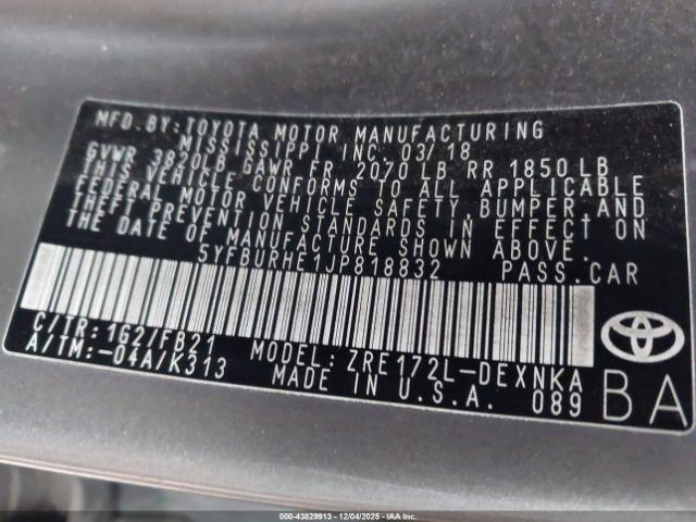 Toyota Corolla Le Image 8